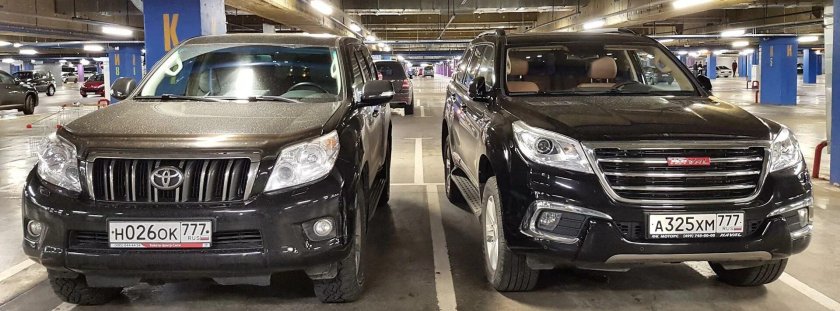 Хавал н9 и Тойота ленд Крузер