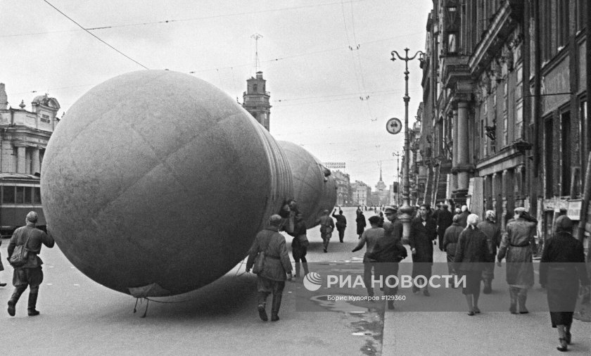 Аэростат блокада ленинграда