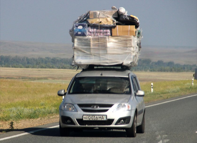 Ларгус груженый Узбекистан