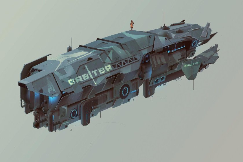 Sci Fi космический корабль Канонерка