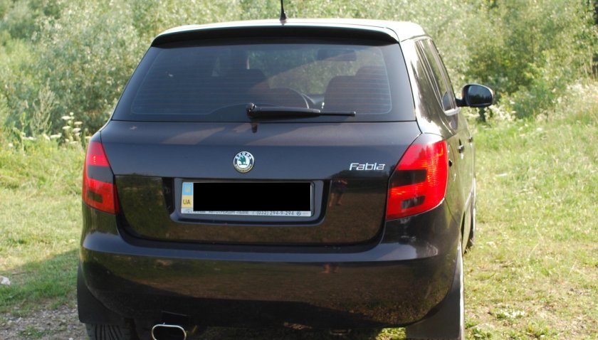 Skoda Fabia 2 сзади