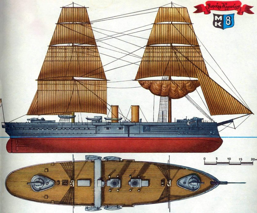 Броненосец Темерер Англия 1877