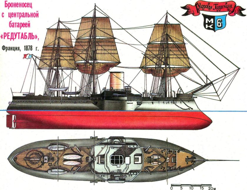 Броненосец redoutable 1878