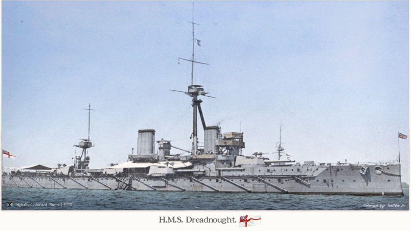 Британский линкор HMS Dreadnought