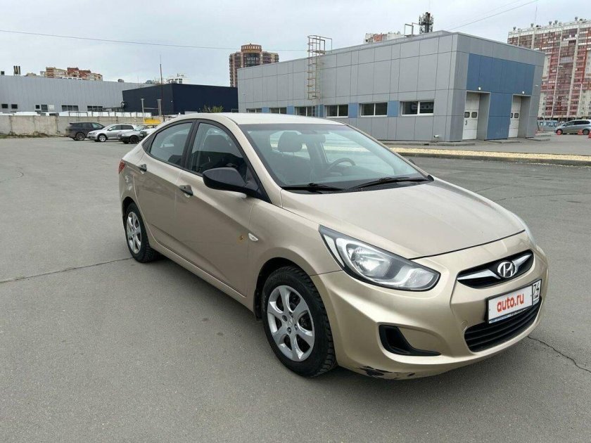 Бежевый хендай солярис