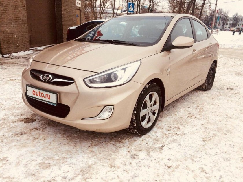 Солярис 2013 бежевый