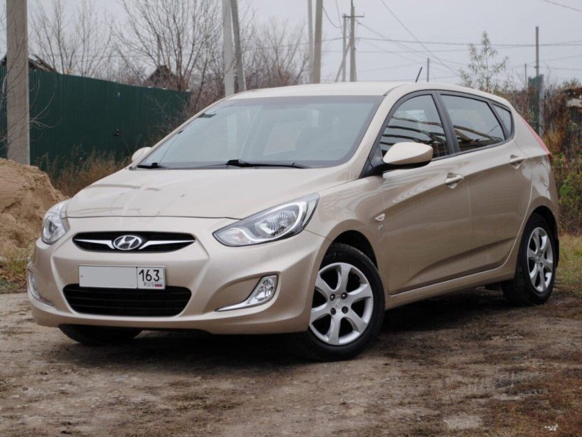 Солярис хэтчбек 2014 бежевый