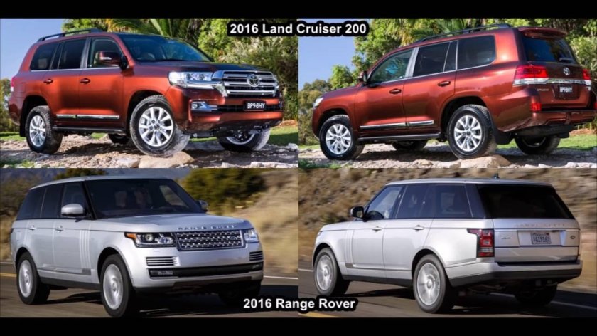 Ленд Крузер и ленд Ровер