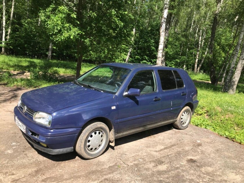 Фольксваген гольф 3 синий