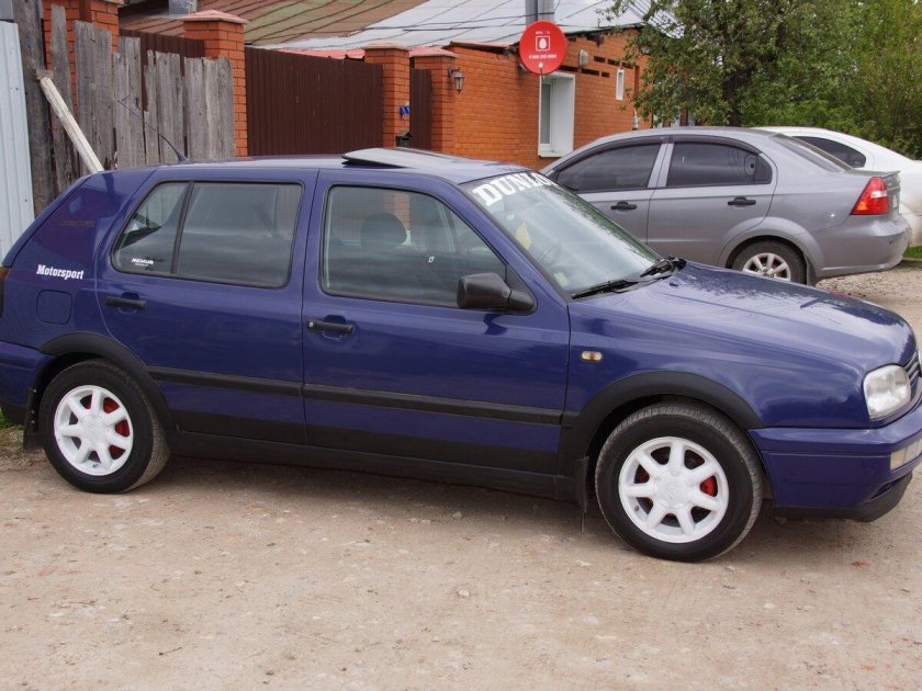 Фольксваген гольф 3 синий