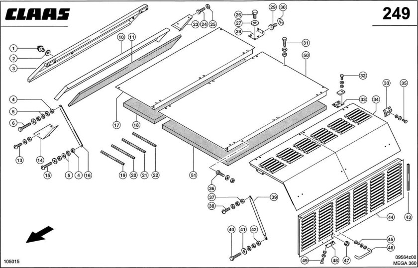 Предохранители комбайна CLAAS Mega