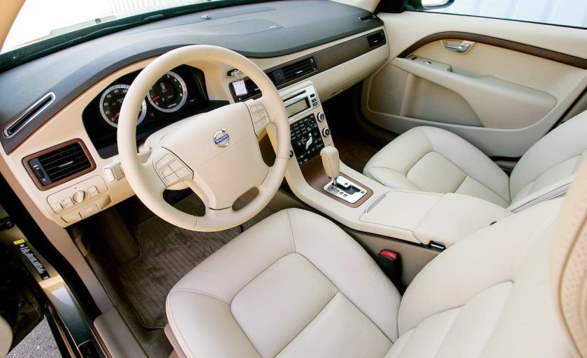 Вольво s80 белый салон