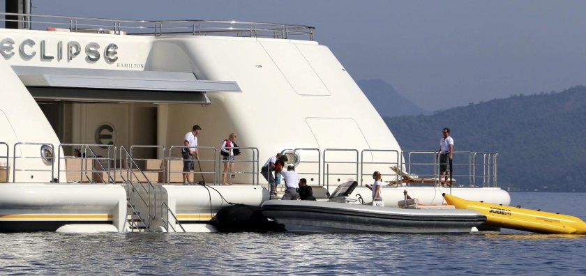 Яхта романа Абрамовича Эклипс
