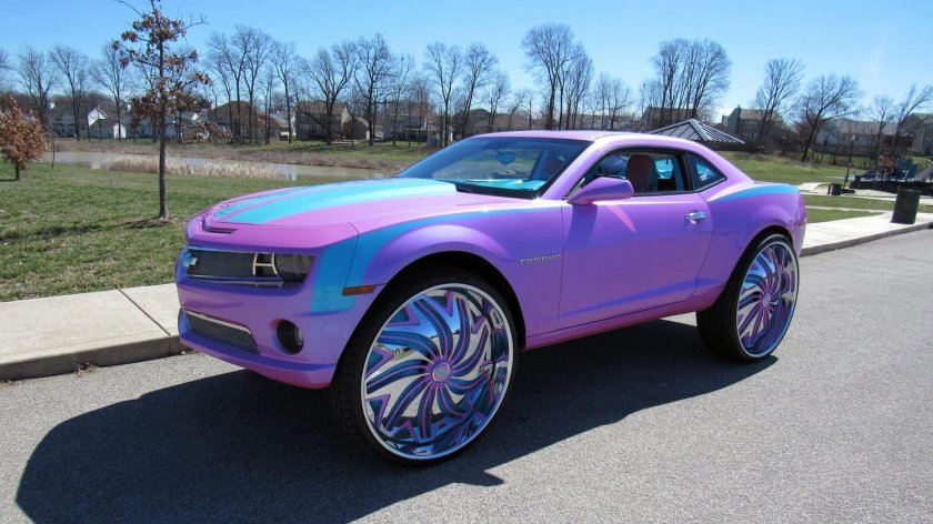 Шевроле Камаро 2020 фиолетовая