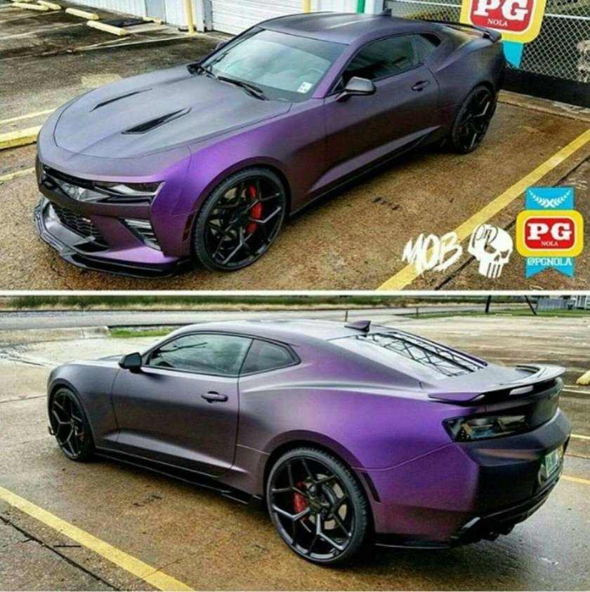 Шевроле Камаро фиолетовая