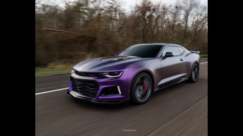 Camaro zl1 фиолетовая