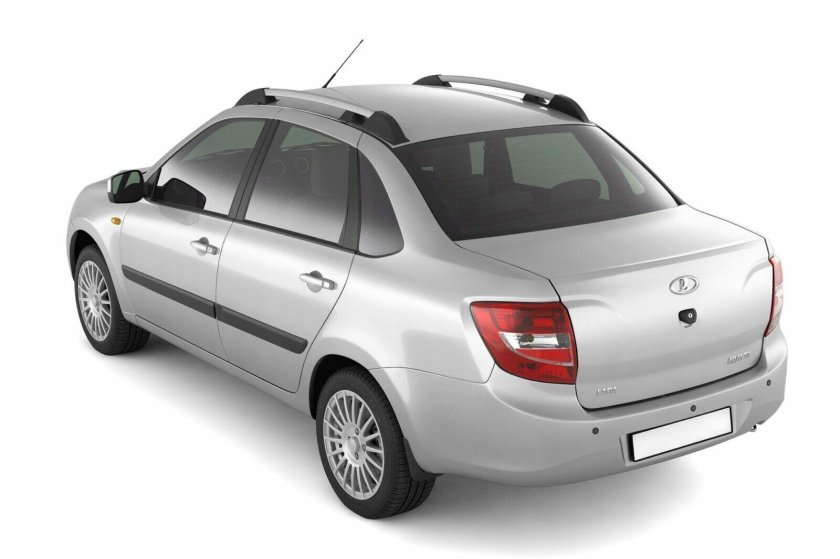 Рейлинг "комфорт" Lada Granta седан (серебристый муар)