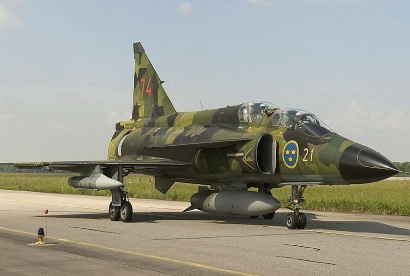 Сааб-37 Вигген истребитель