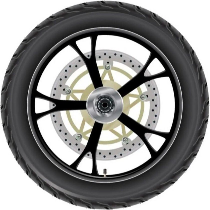 Колесо мотоцикла вектор