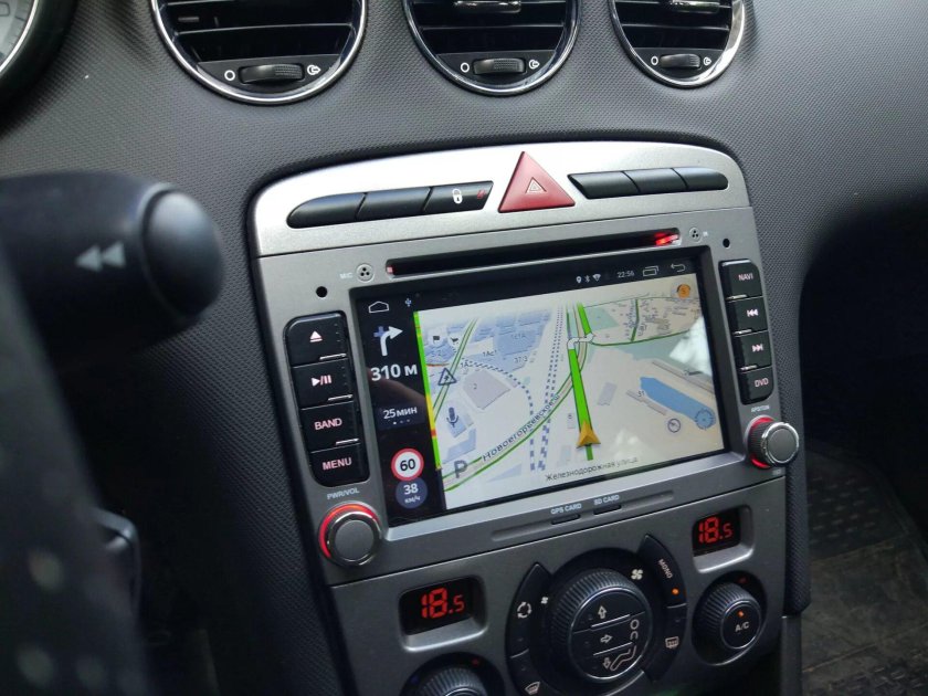 Магнитола Пежо 308 2din штатная