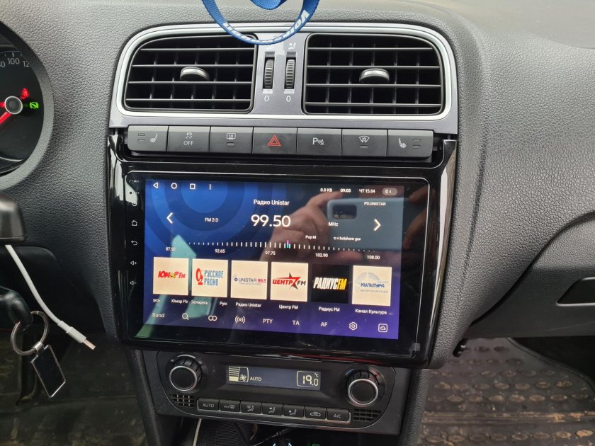 Магнитола андроид 9 дюймов для Фольксваген поло седан