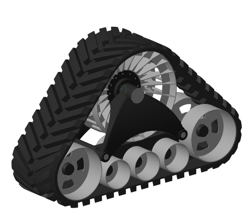 Гусеница в компас 3d