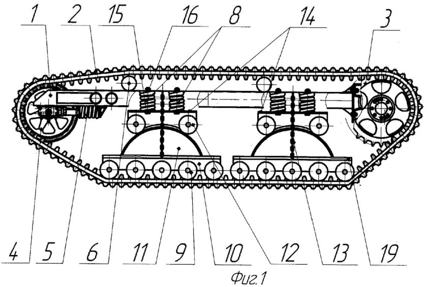 Гусеничные движители ВГД-3000 чертеж