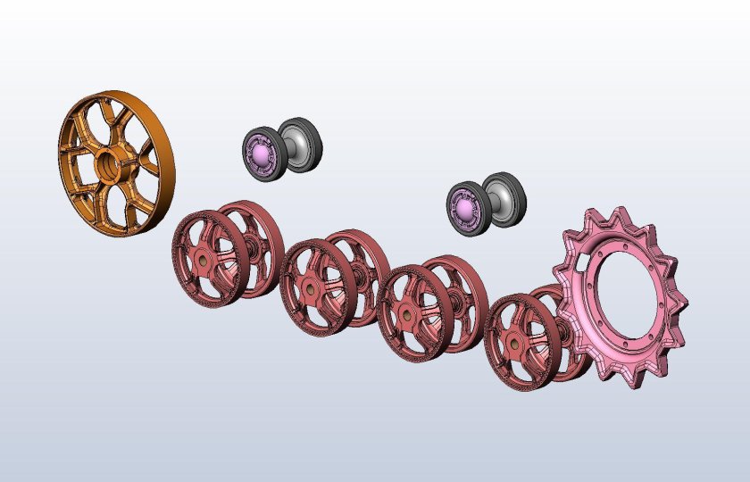 Колесо направляющее т-150
