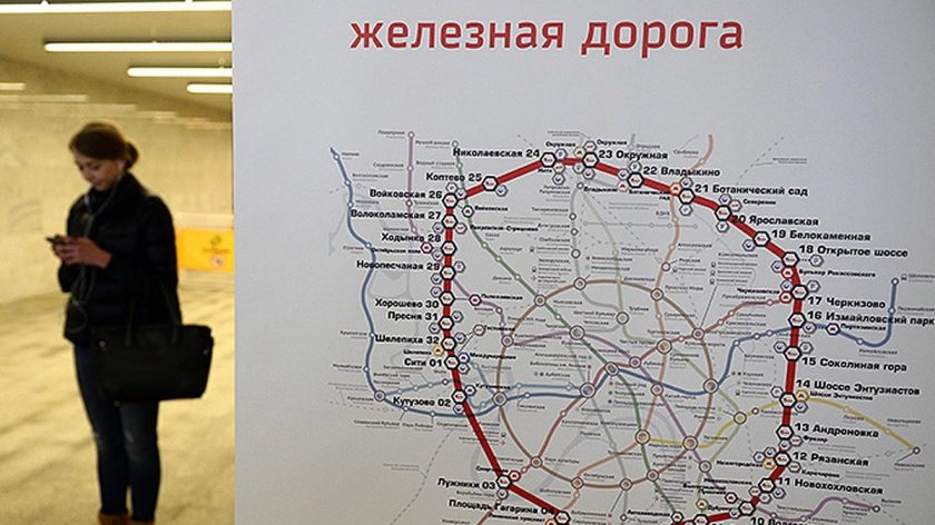 Московское центральное кольцо схема