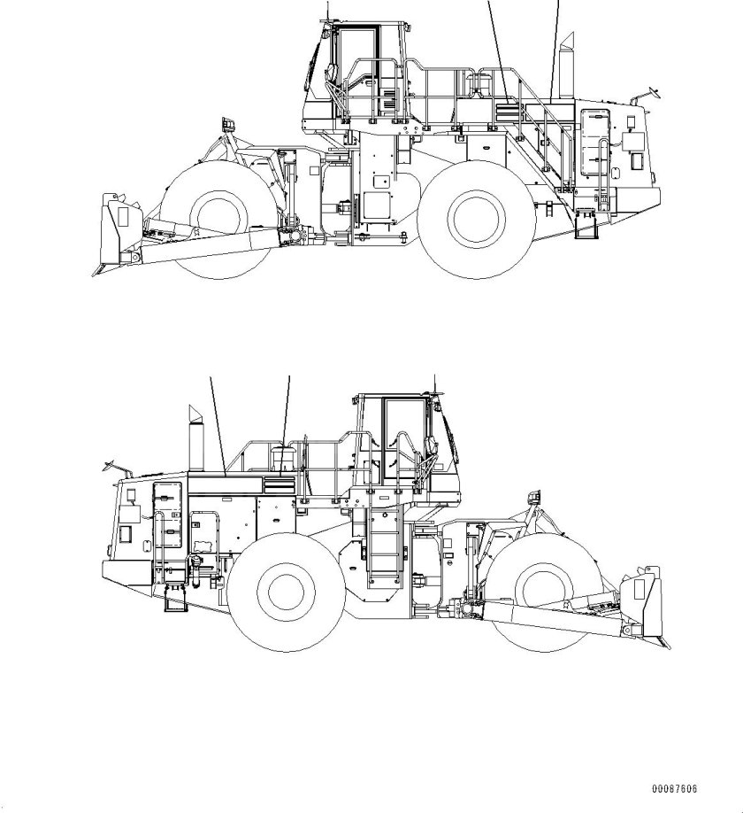WD 600 Коматсу колесный бульдозер