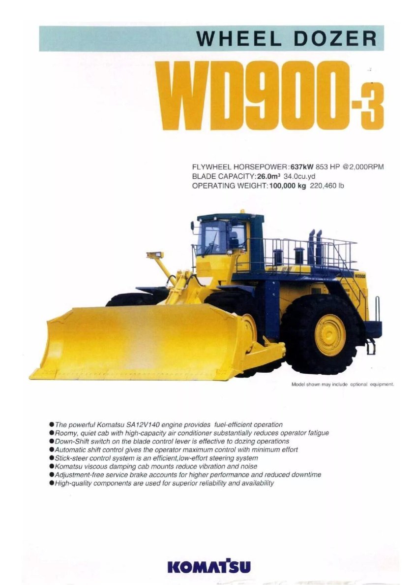 WD 900 бульдозер