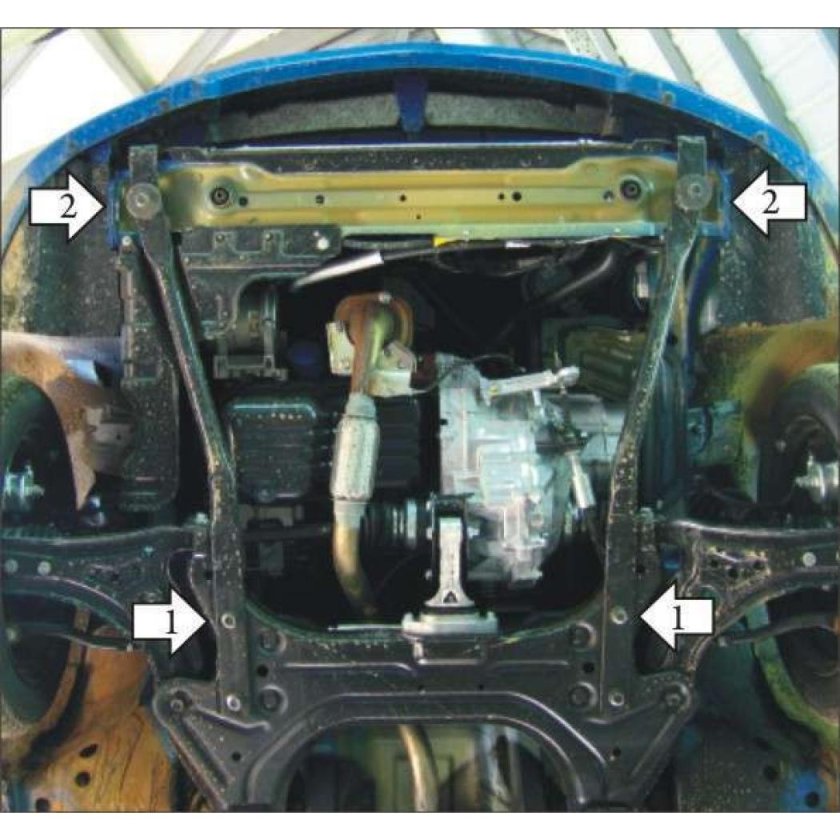 Защита двигателя Chevrolet Aveo t200