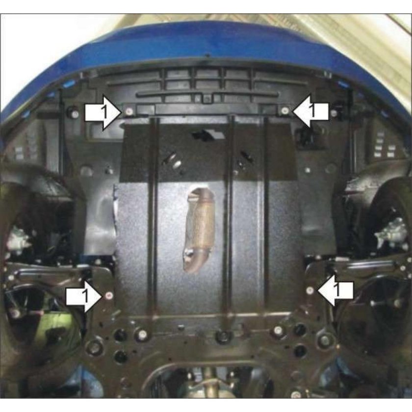 Защита двигателя Chevrolet Aveo t200