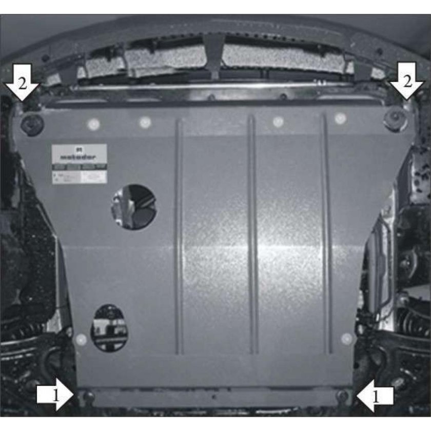 Защита картера двигателя Шевроле Авео т250