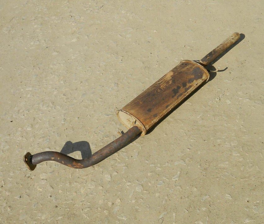 Глушитель Ланос (треуг под хомут) ЮТАС