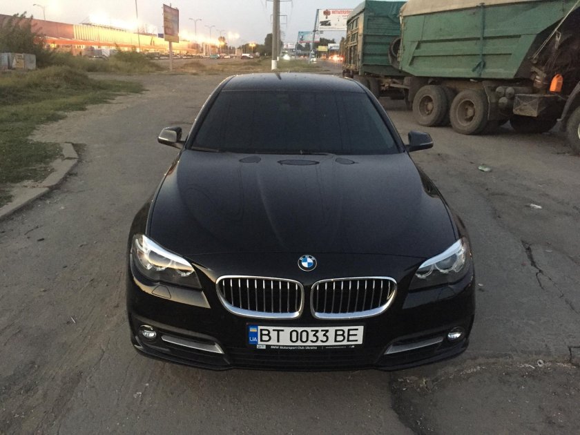 BMW f10 черная тонированная