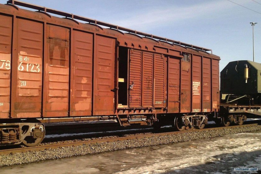 Крытый вагон Теплушка