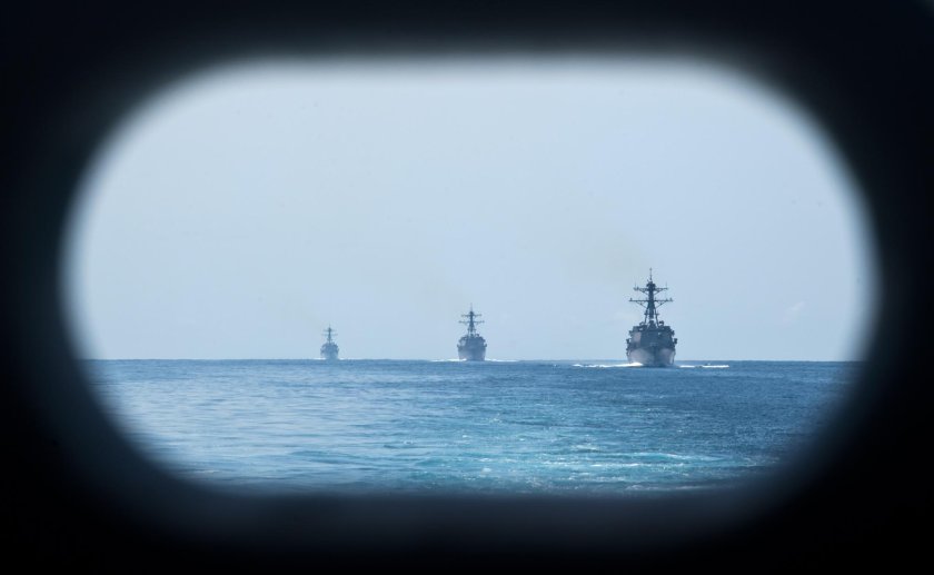 Вид в Перископ подводной лодки