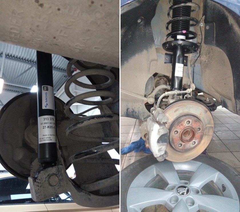 Стойка амортизатора Шкода Рапид