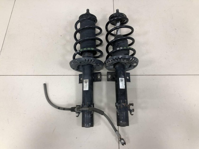 Амортизатор передний Шкода Рапид 2016 года в разрезе