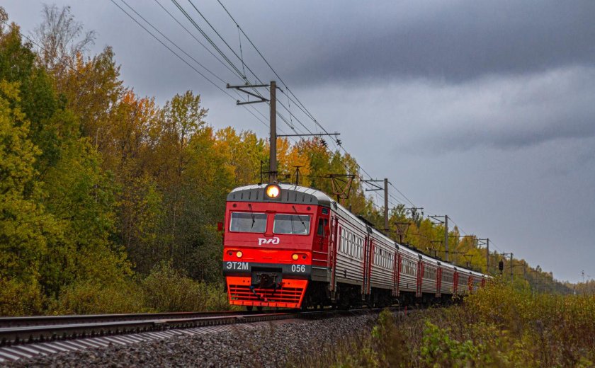 Картинки железная дорога с поездом