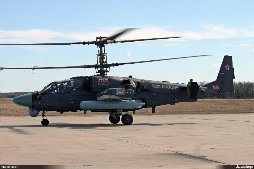 Боевой вертолет ка-52 Аллигатор