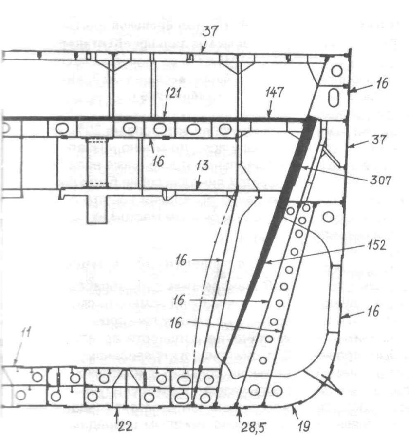 Схема бронирования линкора Айова