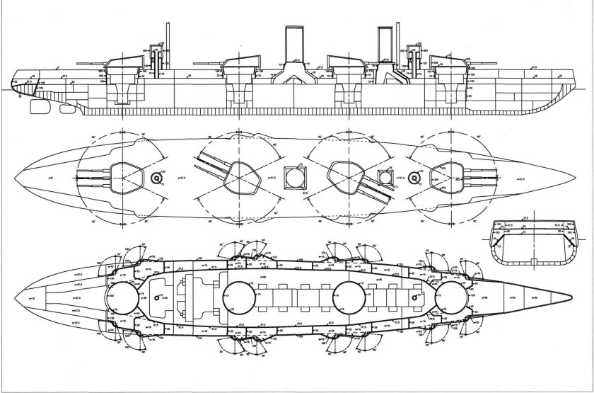 Линкор Императрица Мария чертежи