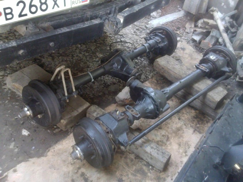 УАЗ 469 редукторные военные мосты