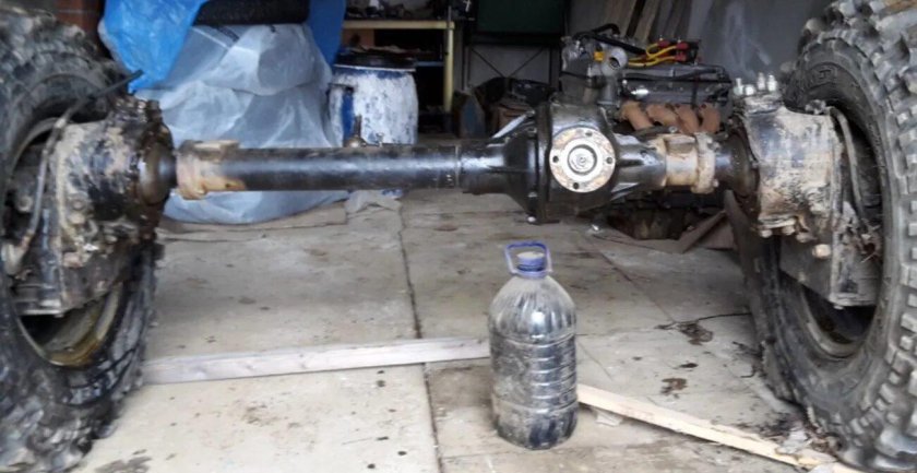 УАЗ 469 на портальных Мостах