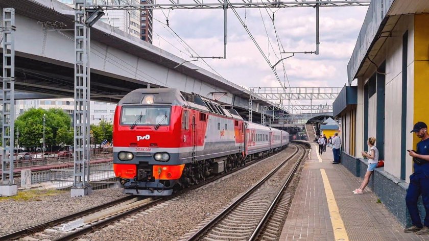 Эп2к на московском вокзале