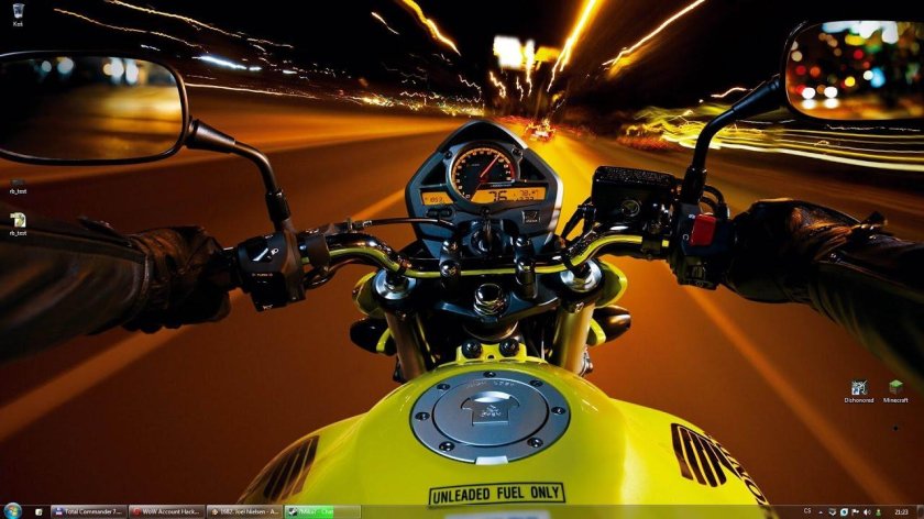 За рулем мотоцикла