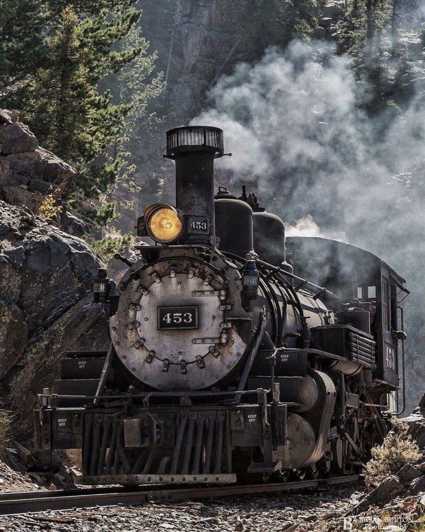 Паровоз зимой