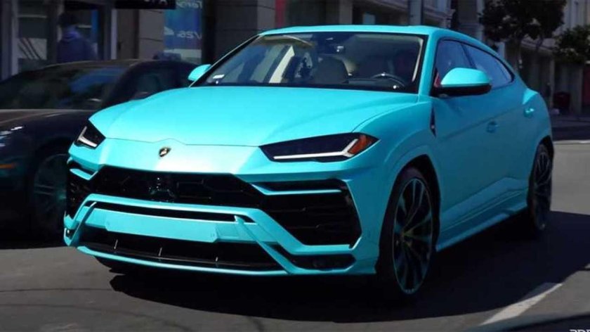 Ламборджини Урус голубой